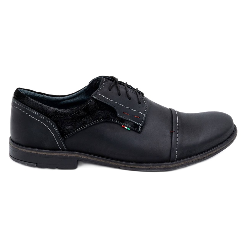 Olivier Herren Lederschuhe 253 schwarz