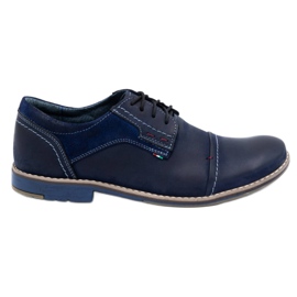 Olivier Herren Lederschuhe 253 marineblau