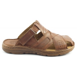 ŁUKPOL Herrenhausschuhe 868 braun