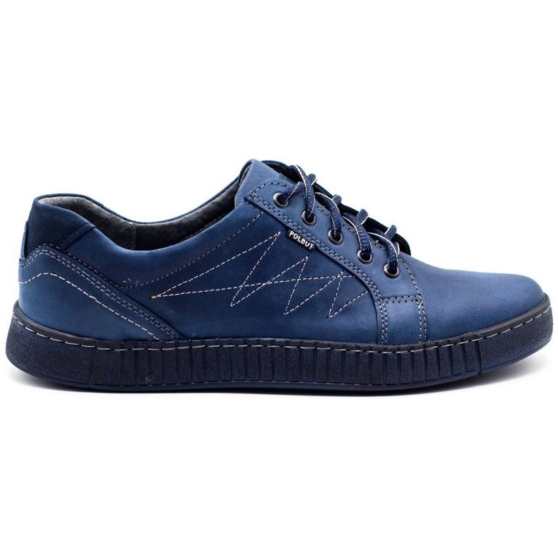 Polbut Lässige Herrenschuhe J66 Marineblau navy blau