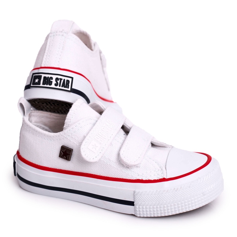 Kinder Sneaker mit Klettverschluss Big Star HH374199 Weiß