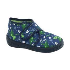 Befado Kinderschuhe 538P037 weiß marineblau grün