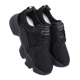 Schwarze Sportschuhe B0-192 Schwarz
