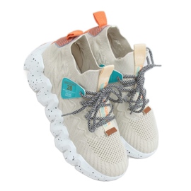 Beige NB387 Beige Sportschuhe mit hohen Sohlen