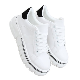 Sneakers mit hoher Sohle weiß NB382P Weiß