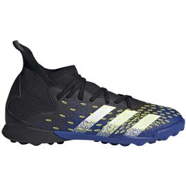 Fußballschuhe adidas Predator Freak.3 Tf Junior schwarz und blau FY0624