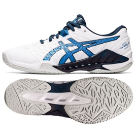 Handballschuhe Asics Blast Ff 2 M 1071A044-101 mehrfarbig weiß