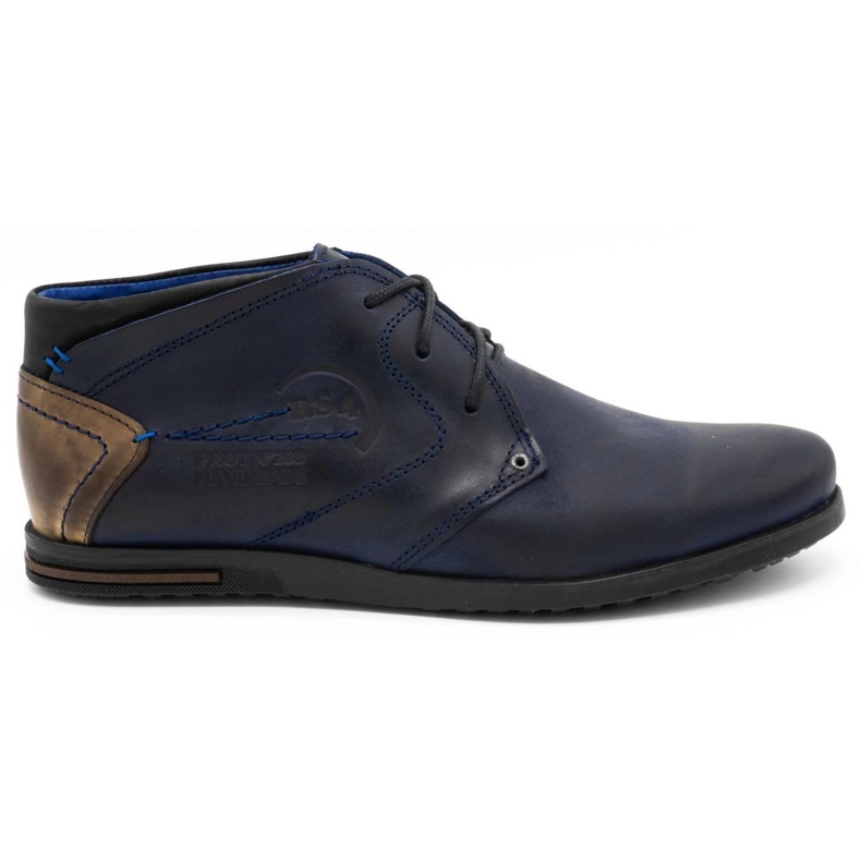 Polbut Herren Lederschuhe C37SW marineblau