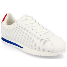 PS1 Damen Sportschuhe Sneakers Weiß Nova rot marineblau