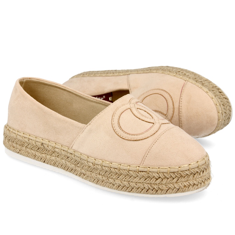 PS1 Damen Espadrilles On A Straw Platform Beige Febi