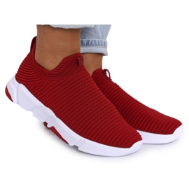 Damen Sportschuhe Slip-on Big Star DD274463 Rot