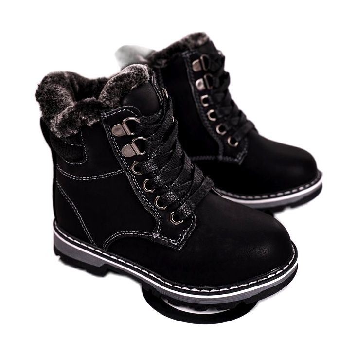 Kinder-Trapper mit Fellisolierung Black Luke schwarz