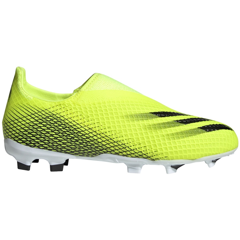Adidas X Ghosted.3 Ll Fg Junior Fußballschuhe gelb-schwarz FW6978