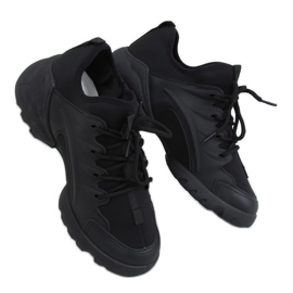 Schwarz LA126P Schwarze Sportschuhe