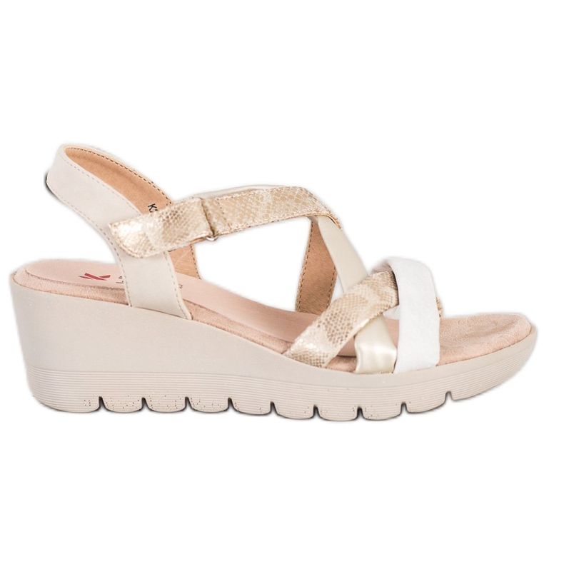 Kylie Leichte Sandalen mit Klettverschluss braun mehrfarbig