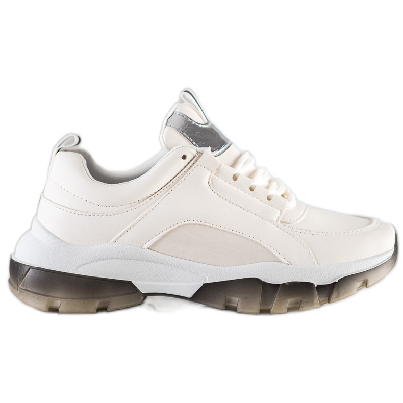 SHELOVET Weiße Sneakers aus Öko-Leder