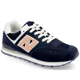 Damen Sportschuhe Sneakers Navy Last Minute weiß marineblau rosa