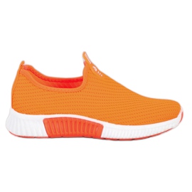 SHELOVET Bequeme Textil-Sneaker orange