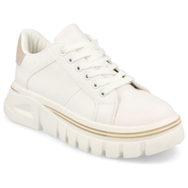 PS1 Sneakers für Damen auf der Plattform Weiß und Beige Riri