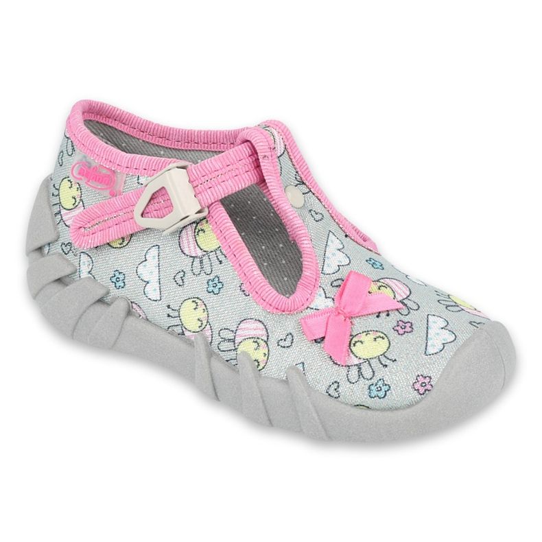 Befado Kinderschuhe 110P412 rosa grau