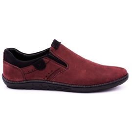 Polbut Herren Casual Slipper 401 bordeaux rot