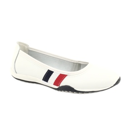 Damen Sportballerinas Filippo DP2063 / 21 weiß rot marineblau