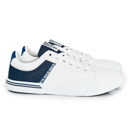 Herren Sneaker Big Star FF174136 Weiß und Marine marineblau