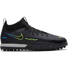 Nike Phantom Gt Academy Df Tf Junior CW6695 090 Fußballschuh schwarz schwarz