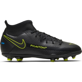 Nike Phantom Gt Club Df FG / MG Junior CW6727 090 Fußballschuhe schwarz schwarz