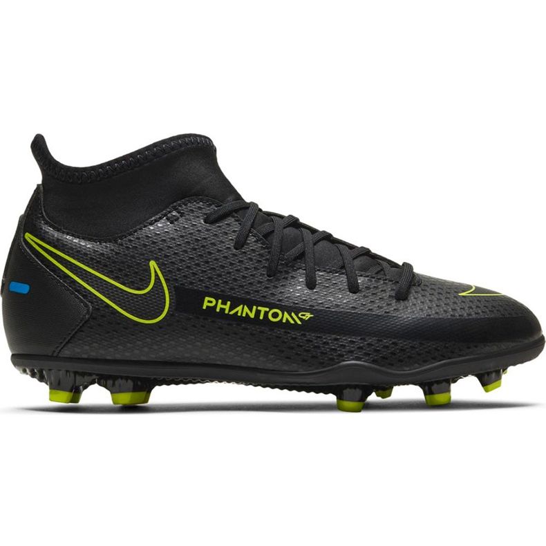 Nike Phantom Gt Club Df FG / MG Junior CW6727 090 Fußballschuhe schwarz schwarz