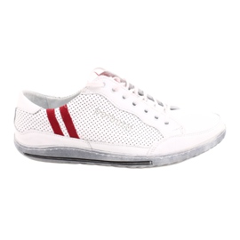 Polbut JOK31 weiße Freizeitschuhe rot