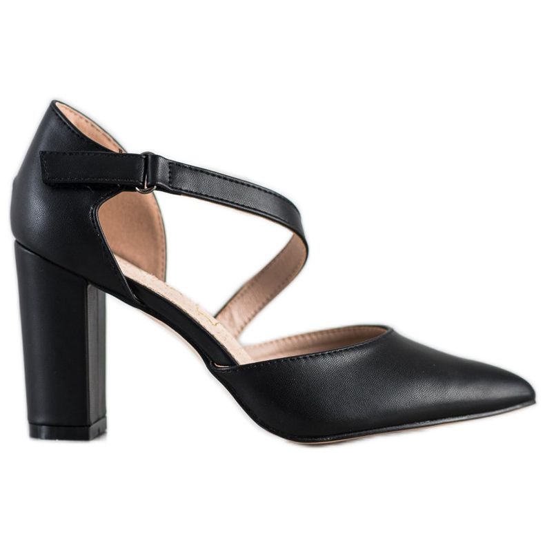 Sabatina Schwarze Pumps mit Öko-Leder