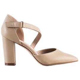 Sabatina Beige Pumps mit Öko-Leder