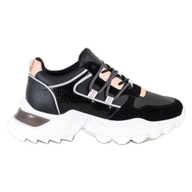 SHELOVET Stylische Sneaker schwarz