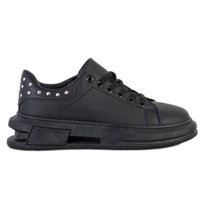 SHELOVET Sneakers mit Nieten schwarz