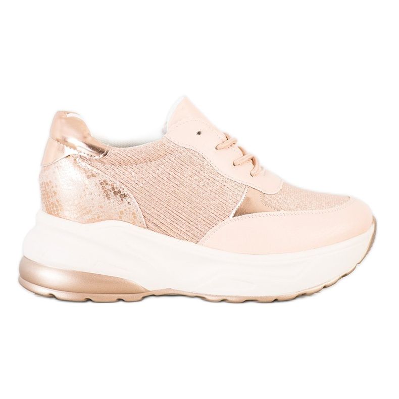 Bestelle Powder Sneakers mit Glitzer rosa golden