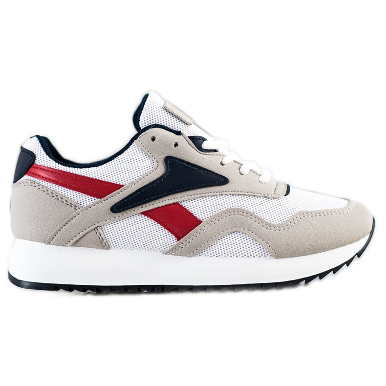 SHELOVET Sportschuhe mit Mesh weiß rot grau