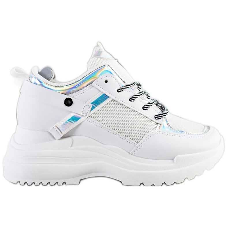 Marquiz Keil Turnschuhe weiß silber-