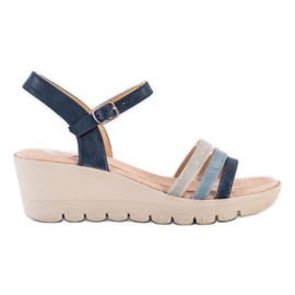 Kylie Keilsandalen blau