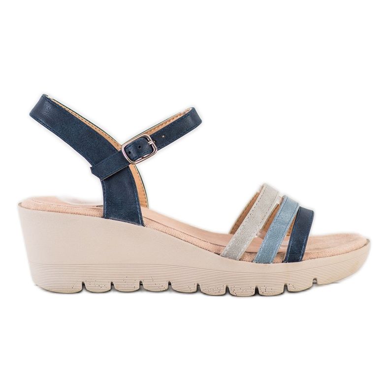 Kylie Keilsandalen blau