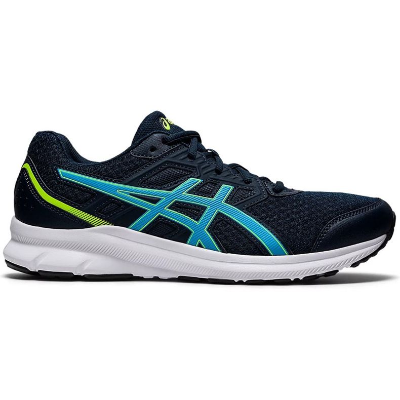 Asics Jolt 3 marineblau 1011B034 400 Herrenschuhe navy blau grün