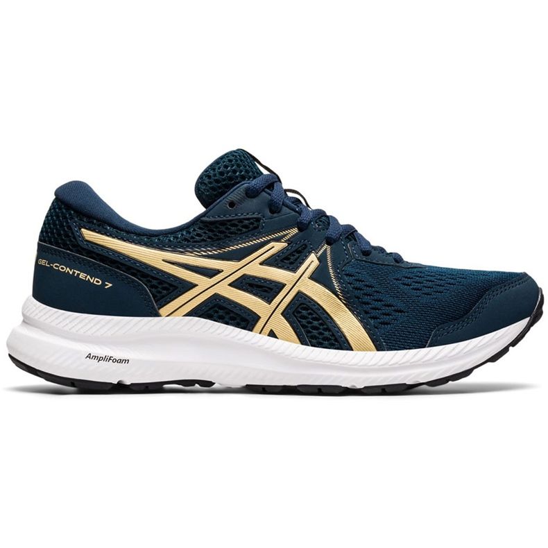 Damenschuhe Asics Gel-Contend 7 marineblau 1012A911 401 navy blau golden