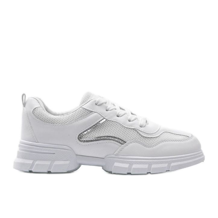 Weiße Sportschuhe 3157 silber-