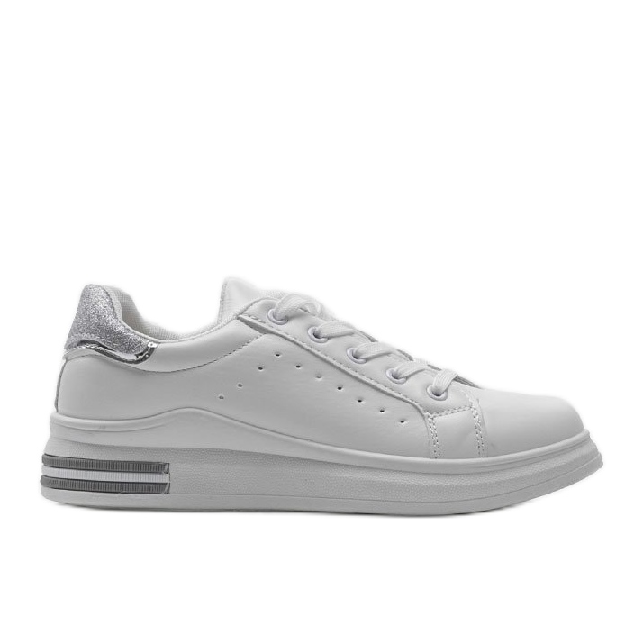 Weiße und silberne Sportschuhe LDH003 silber- grau