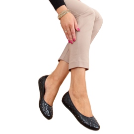 Schwarz CD81P Schwarze Ballerinas