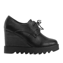 Schwarze Keilstiefel von Andrea