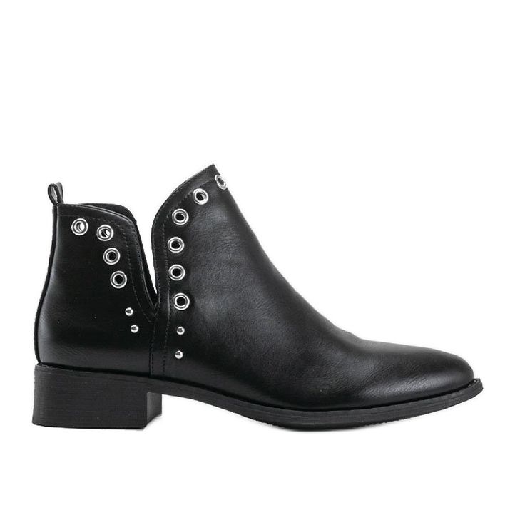 Brielle schwarze Slip-On-Stiefel für Damen