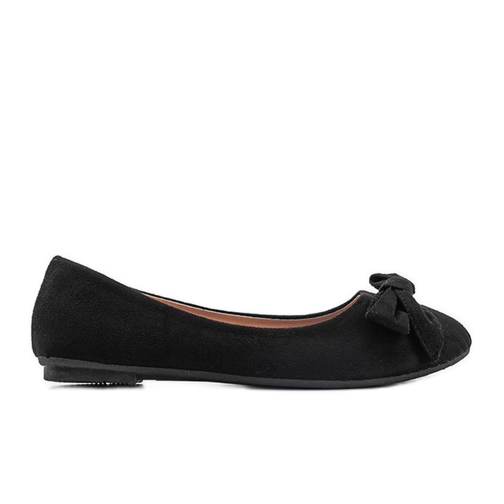 Schwarze Wildleder Ballerinas von Ellie