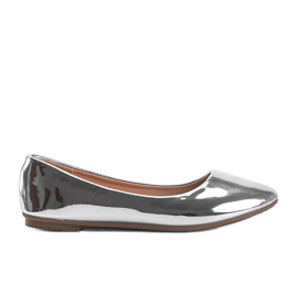 Indien Silber Metallic Ballerinas