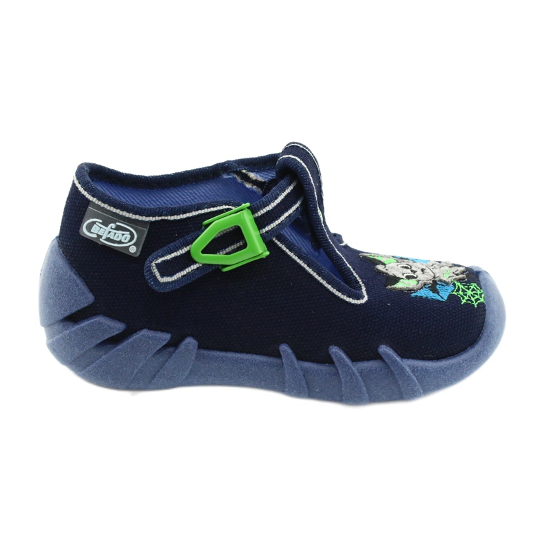 Befado Kinderschuhe 110P388 navy blau grün